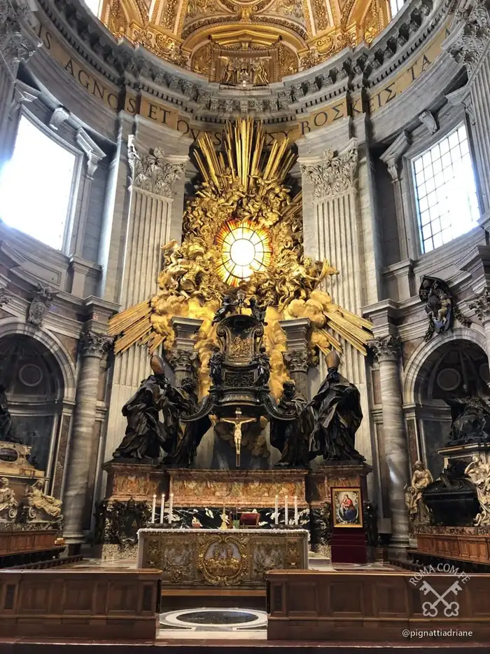 Abside: A Cátedra de São Pedro e a Glória da Igreja