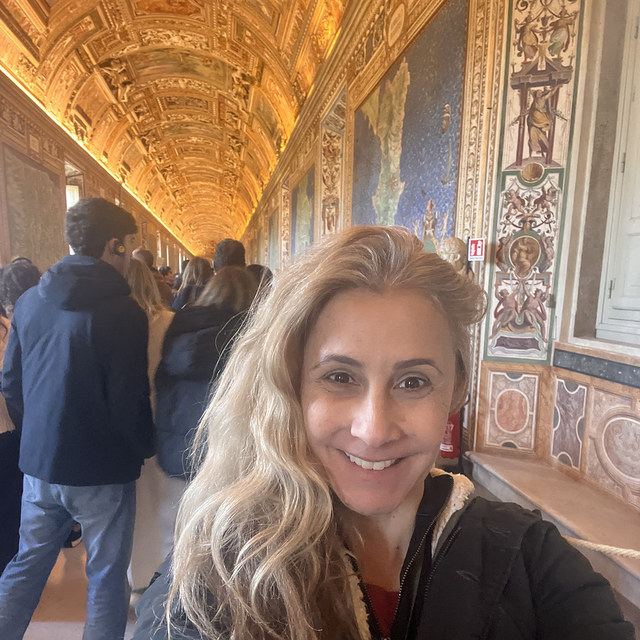 Adriane na Galleria delle Mappe, dentro dos Museus Vaticanos