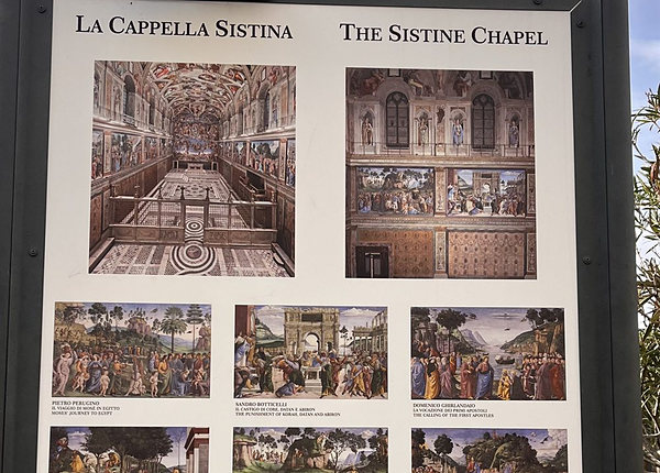 O painel da Sistina, nos Museus Vaticanos