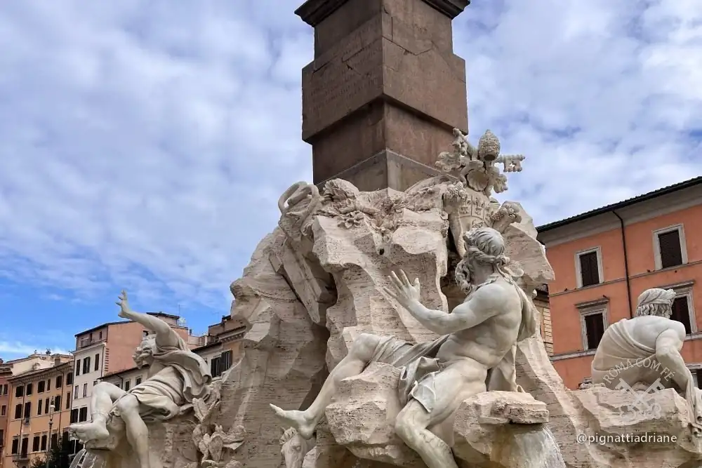 A Piazza Navona, em Roma